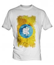 Kalmykia Grunge Flag Mens T-Shirt