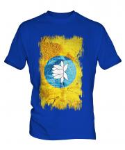 Kalmykia Grunge Flag Mens T-Shirt