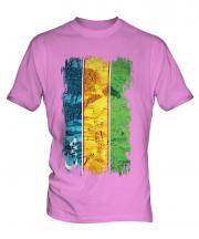 Karakalpakstan Grunge Flag Mens T-Shirt