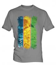 Karakalpakstan Grunge Flag Mens T-Shirt