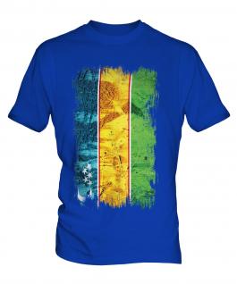 Karakalpakstan Grunge Flag Mens T-Shirt