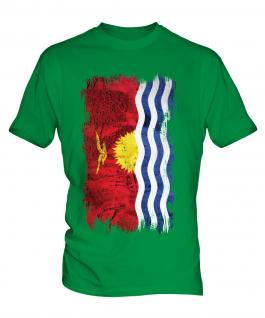 Kiribati Grunge Flag Mens T-Shirt