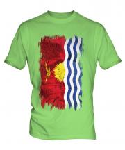 Kiribati Grunge Flag Mens T-Shirt