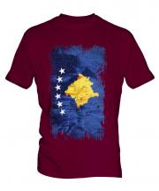 Kosovo Grunge Flag Mens T-Shirt