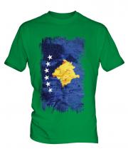 Kosovo Grunge Flag Mens T-Shirt