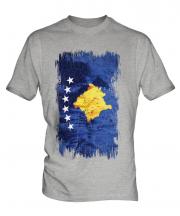Kosovo Grunge Flag Mens T-Shirt