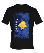 Kosovo Grunge Flag Mens T-Shirt