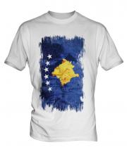 Kosovo Grunge Flag Mens T-Shirt