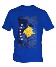 Kosovo Grunge Flag Mens T-Shirt