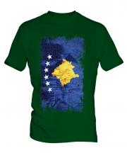Kosovo Grunge Flag Mens T-Shirt