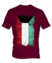 Kuwait Grunge Flag Mens T-Shirt
