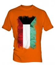 Kuwait Grunge Flag Mens T-Shirt