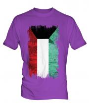 Kuwait Grunge Flag Mens T-Shirt