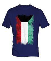 Kuwait Grunge Flag Mens T-Shirt