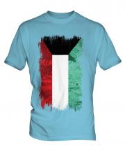 Kuwait Grunge Flag Mens T-Shirt