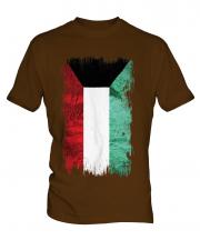 Kuwait Grunge Flag Mens T-Shirt