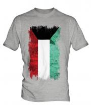 Kuwait Grunge Flag Mens T-Shirt