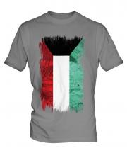 Kuwait Grunge Flag Mens T-Shirt