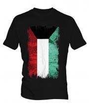 Kuwait Grunge Flag Mens T-Shirt