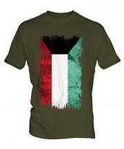 Kuwait Grunge Flag Mens T-Shirt
