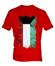 Kuwait Grunge Flag Mens T-Shirt