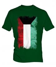 Kuwait Grunge Flag Mens T-Shirt