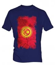 Kyrgyzstan Grunge Flag Mens T-Shirt