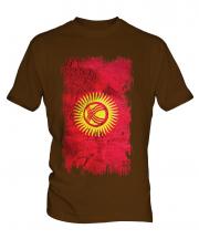 Kyrgyzstan Grunge Flag Mens T-Shirt
