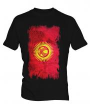 Kyrgyzstan Grunge Flag Mens T-Shirt
