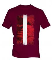 Latvia Grunge Flag Mens T-Shirt