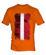 Latvia Grunge Flag Mens T-Shirt