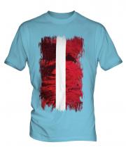 Latvia Grunge Flag Mens T-Shirt