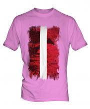 Latvia Grunge Flag Mens T-Shirt