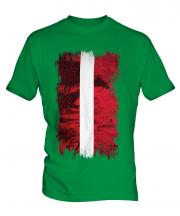 Latvia Grunge Flag Mens T-Shirt