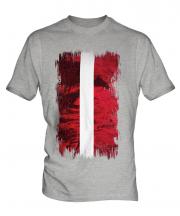 Latvia Grunge Flag Mens T-Shirt