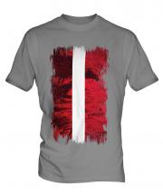 Latvia Grunge Flag Mens T-Shirt