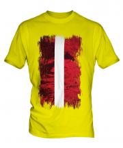 Latvia Grunge Flag Mens T-Shirt