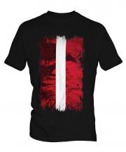 Latvia Grunge Flag Mens T-Shirt