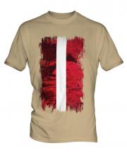 Latvia Grunge Flag Mens T-Shirt