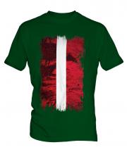 Latvia Grunge Flag Mens T-Shirt