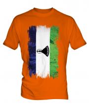 Lesotho Grunge Flag Mens T-Shirt