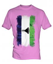 Lesotho Grunge Flag Mens T-Shirt