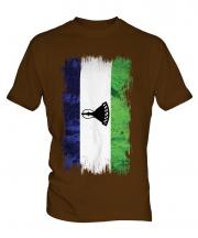 Lesotho Grunge Flag Mens T-Shirt