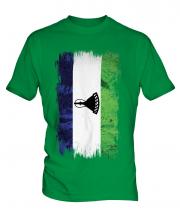 Lesotho Grunge Flag Mens T-Shirt