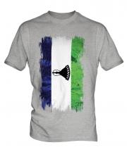 Lesotho Grunge Flag Mens T-Shirt