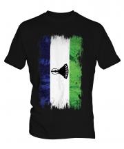 Lesotho Grunge Flag Mens T-Shirt