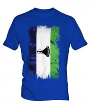 Lesotho Grunge Flag Mens T-Shirt