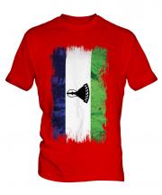 Lesotho Grunge Flag Mens T-Shirt