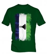 Lesotho Grunge Flag Mens T-Shirt