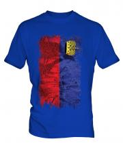 Liechtenstein Grunge Flag Mens T-Shirt